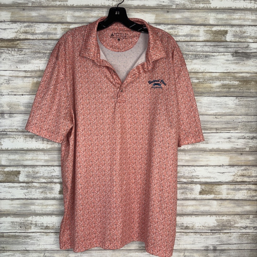 Bermuda Sands Peach Polo  Golf Shirt Men's XL Instead Spines Willowhaven